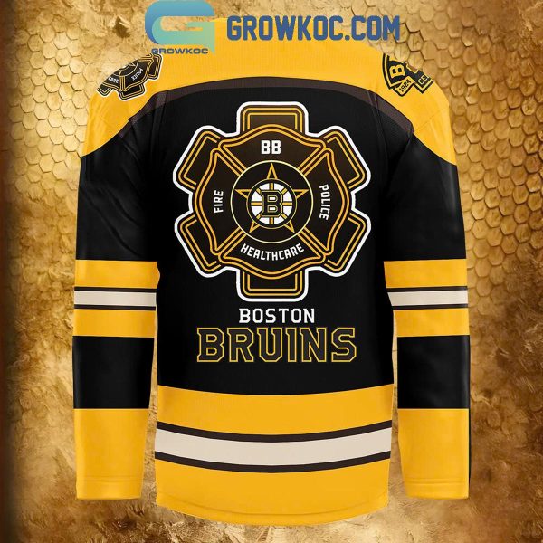 Boston Bruins Night Of 2024 Firefighter Appreciation Celebrate Hockey Jersey