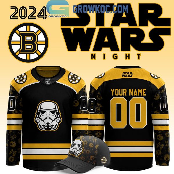 Boston Bruins The Night Of Star Wars Fan 2024 Personalized Hockey Jersey