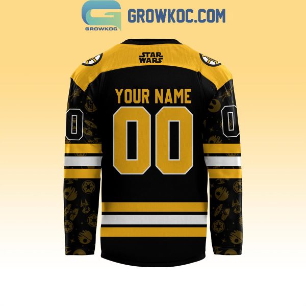 Boston Bruins The Night Of Star Wars Fan 2024 Personalized Hockey Jersey