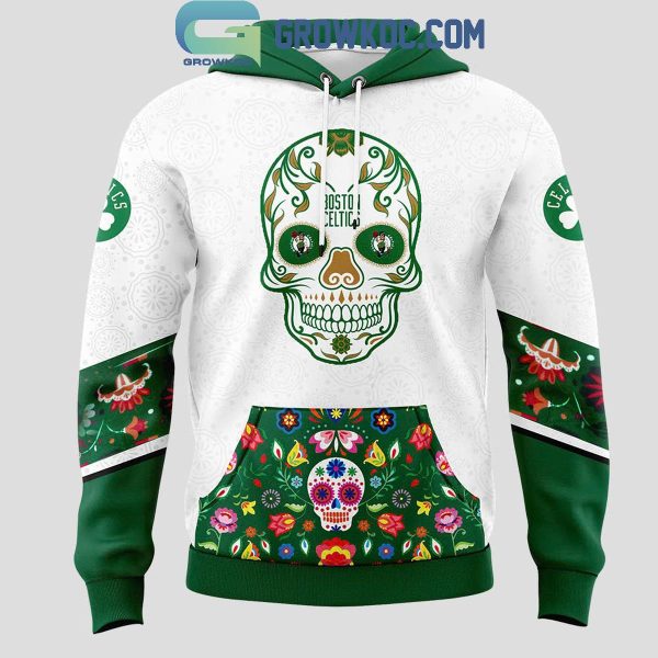 Boston Celtics NBA Champions Dia de Muertos 2024 Hoodie T-Shirt