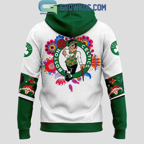 Boston Celtics NBA Champions Dia de Muertos 2024 Hoodie T-Shirt