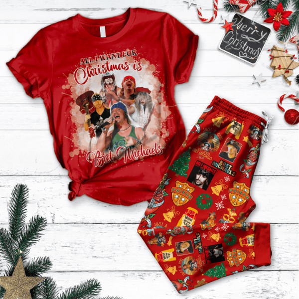 Bret Michael Is All I Want For Xmas Christmas 2024 Fleece Pajamas Set