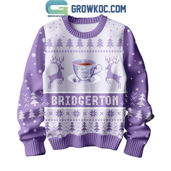 Bridgerton Spilling Some Tea On Christmas 2024 Ugly Sweater