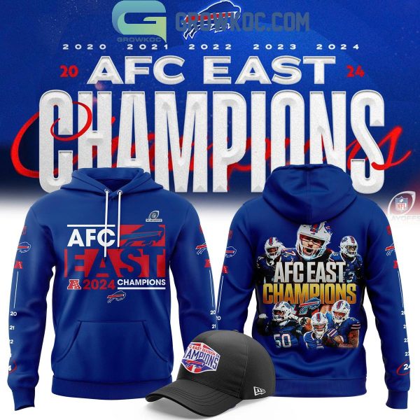 Buffalo Bills 2024 AFC East Division Champions Just Celebrating Hoodie T-Shirt