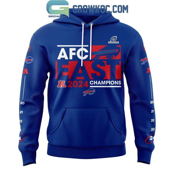 Buffalo Bills 2024 AFC East Division Champions Just Celebrating Hoodie T-Shirt