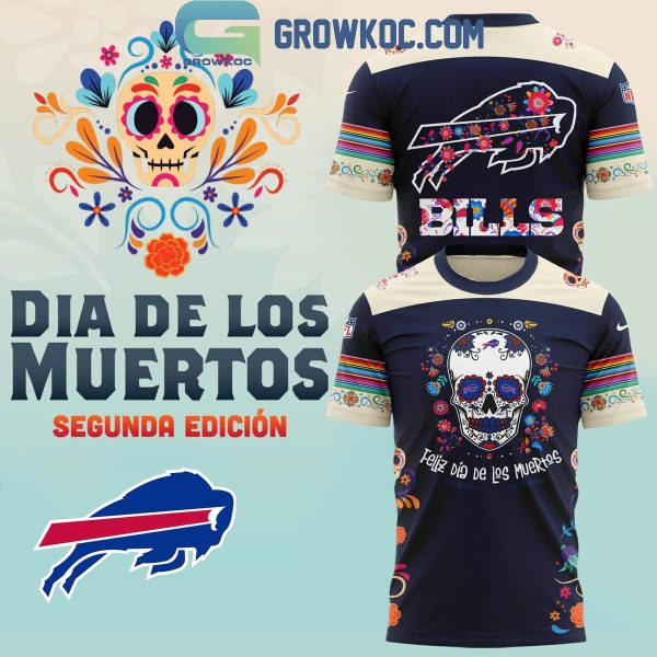 Buffalo Bills 2024 NFL Dia De Los Muertos Proud Team Hoodie T-Shirt