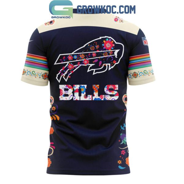 Buffalo Bills 2024 NFL Dia De Los Muertos Proud Team Hoodie T-Shirt