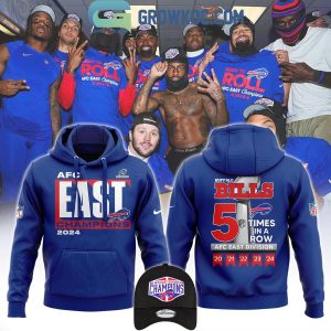 Buffalo Bills AFC East Division Champions 2024 5X Time In A Row Hoodie Long Pants