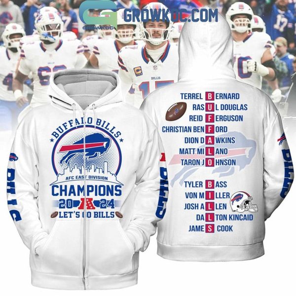 Buffalo Bills Champions AFC East 2024 Let’s Go Bills Hoodie T-Shirt