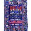 Buffalo Bills Clinched Go Bills 2024 Playoff Fleece Blanket Quilt