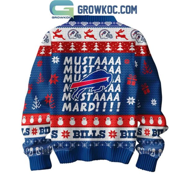 Buffalo Bills Mustard Bills Mafia Christmas Holidays Ugly Sweater