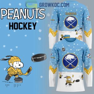 Buffalo Sabres Snoopy And His Peanuts Team 2024 Hockey Jersey