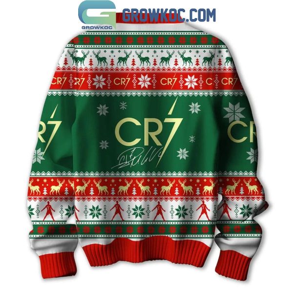 CR7 Ronaldo The Goat All I Want For Christmas Is Siuu With You 2024 Ugly Sweater