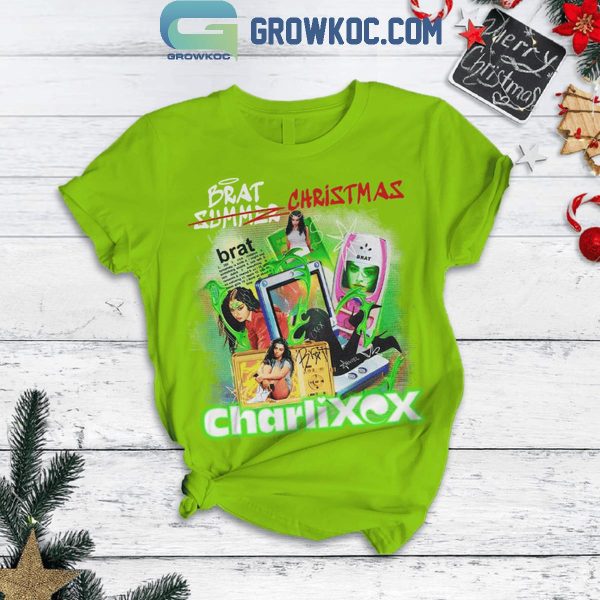 Charli XCX Brat 2024 Christmas Fleece Pajamas Set