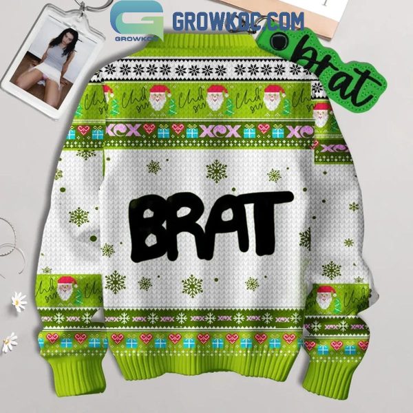 Charli XCX Brat Album Memories 2024 Christmas Ugly Sweater