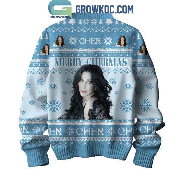 Cher Cher Cher 2024 Merry Chermas Christmas Ugly Sweater