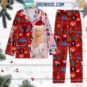 Cher Merry Christmas To All Of Us 2024 Holidays Polyester Pajamas Set