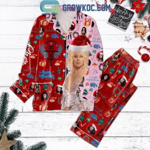 Cher Merry Christmas To All Of Us 2024 Holidays Polyester Pajamas Set