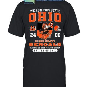 Cincinnati Bengals We Run This State Ohio T Shirt