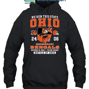 Cincinnati Bengals We Run This State Ohio T Shirt