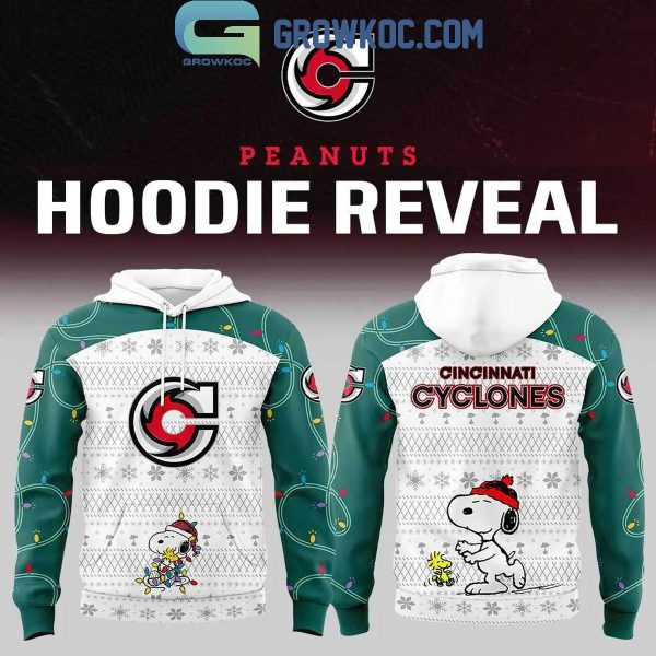 Cincinnati Cyclones Snoopy Joyful Christmas 2024 Hoodie Long Pants