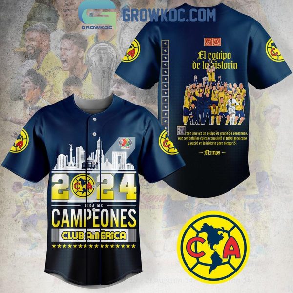 Club America El Equipo De La Historia Liga MX Campeones Baseball Jersey