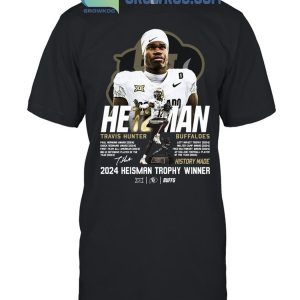 Colorado Buffaloes 2024 Heisman Trophy Winner Travis Hunter T-Shirt