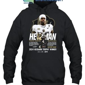 Colorado Buffaloes 2024 Heisman Trophy Winner Travis Hunter T-Shirt