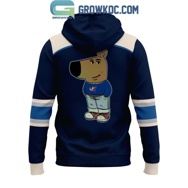 Columbus Blue Jackets Chill Guy 2024 Stay Cool Hoodie T-Shirt