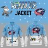 Dallas Stars Snoopy Celebrating Peanuts Winter Break 2024 Baseball Jacket