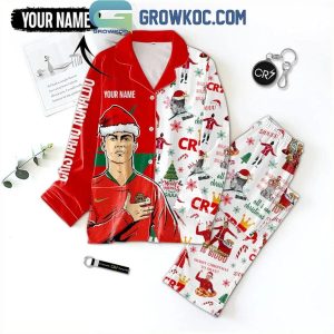 Cristiano Ronaldo CR7 Merry Christmas 2024 Personalized Polyester Pajamas Set