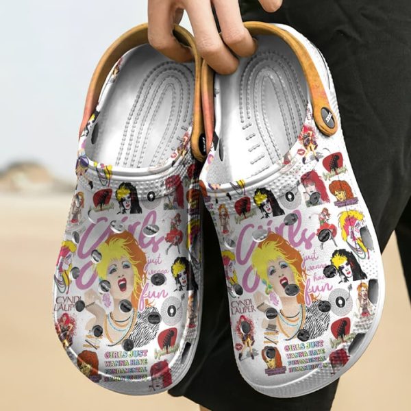 Cyndi Lauper I Want To Have Fun 2024 Personalized Crocs Clogs