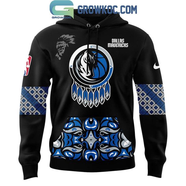 Dallas Mavericks NBA 2024 Native American Heritage Month Celebration Hoodie T-Shirt