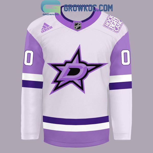 Dallas Stars Hockey Fights Cancer Night Our Team Personalized Hockey Jersey