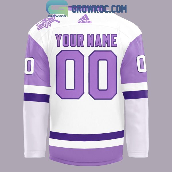 Dallas Stars Hockey Fights Cancer Night Our Team Personalized Hockey Jersey