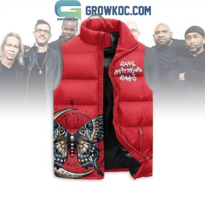 Dave Matthews Band Be Merry Christmas Eat Drink Sleeveless Puffer Jacket