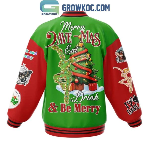 Dave Matthews Band Be Merry In 2024 Christmas Baseball Jacket