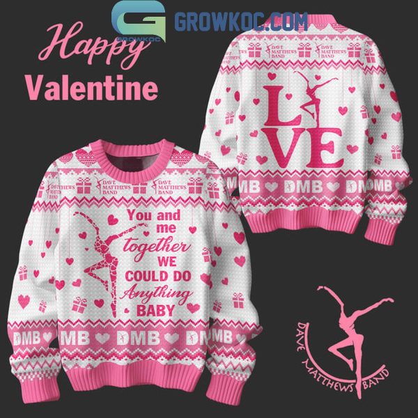 Dave Matthews Band Happy Valentine You And Me 2025 Ugly Sweater