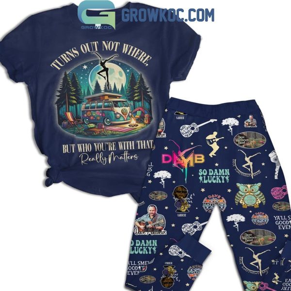 Dave Matthews Band So Damn Lucky Fleece Pajamas Set