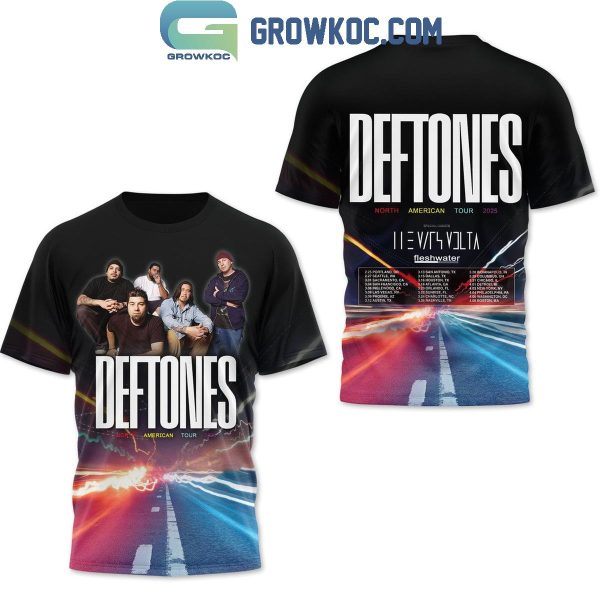 Deftones Tour 2025 North America Fresh Water Hoodie T-Shirt