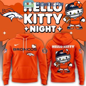 Denver Broncos 2024 Hello Kitty Football Gameday Ready Hoodie T-Shirt