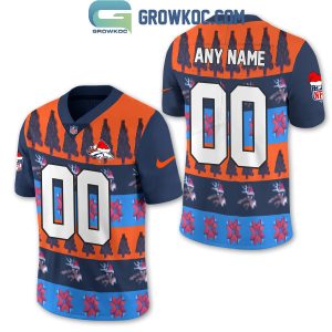 Denver Broncos 2024 Merry Christmas Personalized Football Jersey