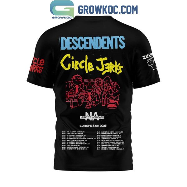 Descendents Circle Jerks Europe And UK Tour 2025 Hoodie T-Shirt