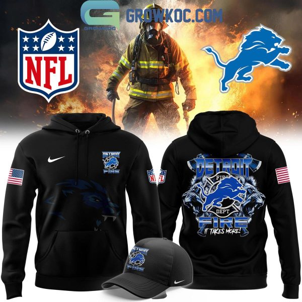 Detroit Lions 2024 Firefighter Appreciation Day Hero Pride Hoodie T-Shirt