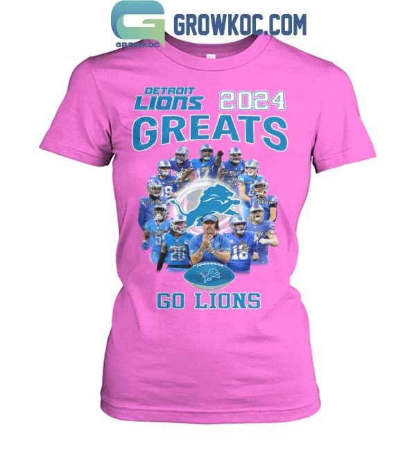 Detroit Lions 2024 Great Season Go Lions Go 2024 T-Shirt