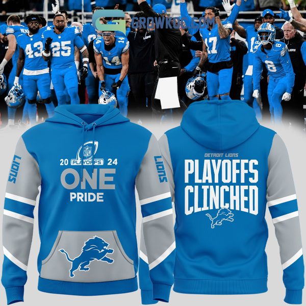 Detroit Lions 2024 Playoffs With One Pride Hoodie T-Shirt