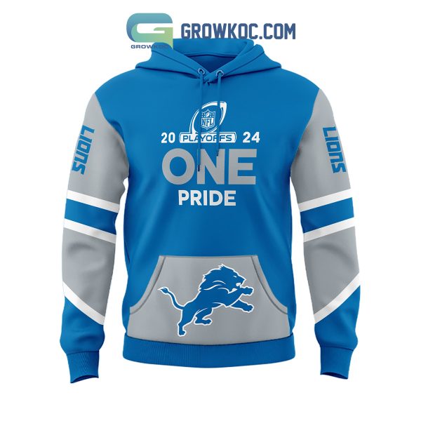 Detroit Lions 2024 Playoffs With One Pride Hoodie T-Shirt