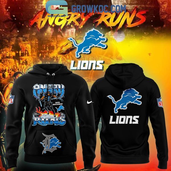 Detroit Lions 2024 The Winner Of Angry Runs David Montgomery Hoodie T-Shirt