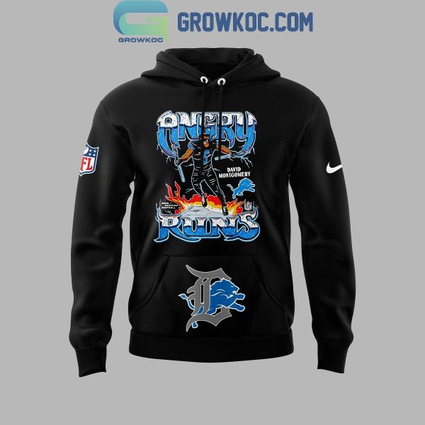 Detroit Lions 2024 The Winner Of Angry Runs David Montgomery Hoodie T-Shirt