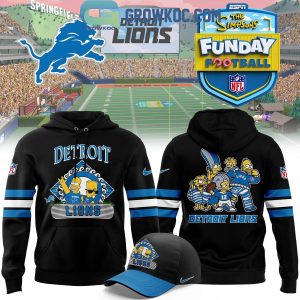 Detroit Lions Funday Football The Simpsons 2024 Hoodie T-Shirt